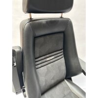 Drehstuhl RECARO Guard L 24/7 mit Klapp-Armlehnen Kunstleder schwarz/Artista schwarz