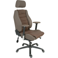 Drehstuhl Modesto Office Kunstleder/Stoff Variante braun...